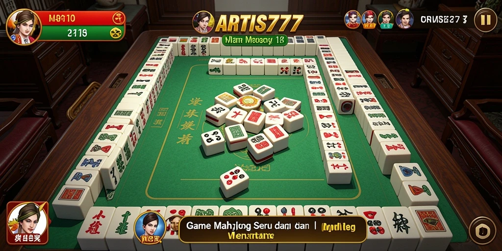 Tampilan gameplay seru dari ARTIS777 saat bermain Mahjong.
