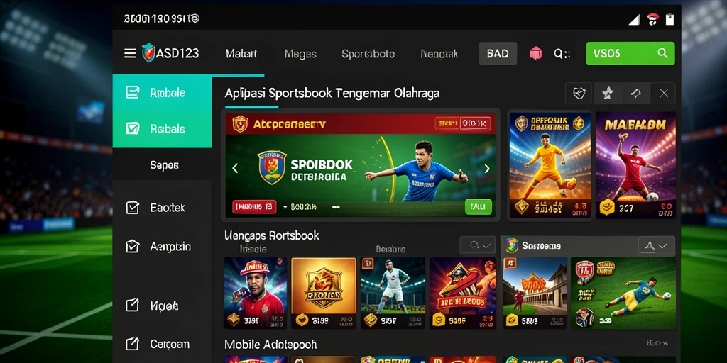 Tampilan menarik dari gameplay Sportsbook di ASD123