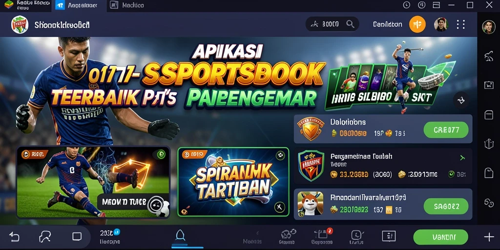 Tampilan gameplay menarik dari aplikasi Sportsbook C0077.