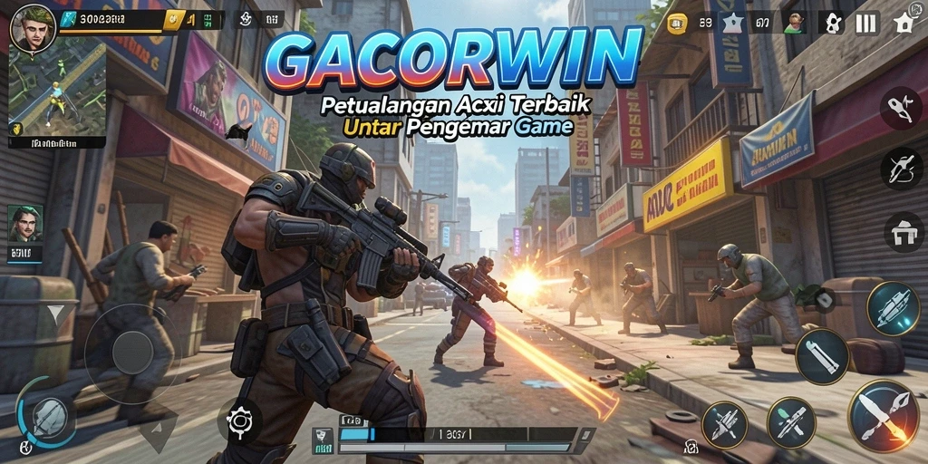 Tampilan gameplay GACORWIN yang penuh aksi dan ketegangan.