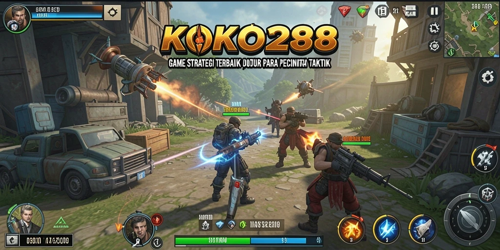 Tangkapan layar gameplay KOKO288 yang menunjukkan pertempuran strategi yang mendebarkan.