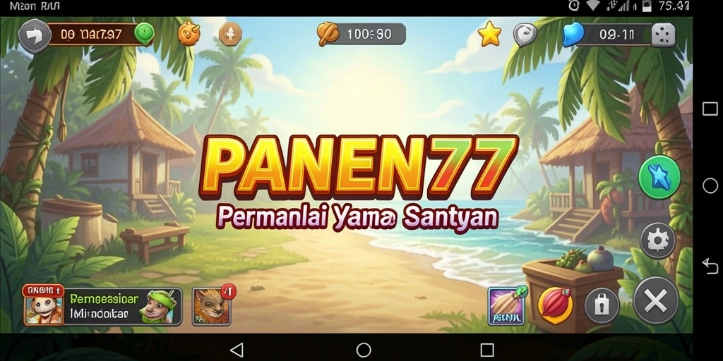 Tangkapan layar utama PANEN77 yang menunjukkan keseruan gameplay.