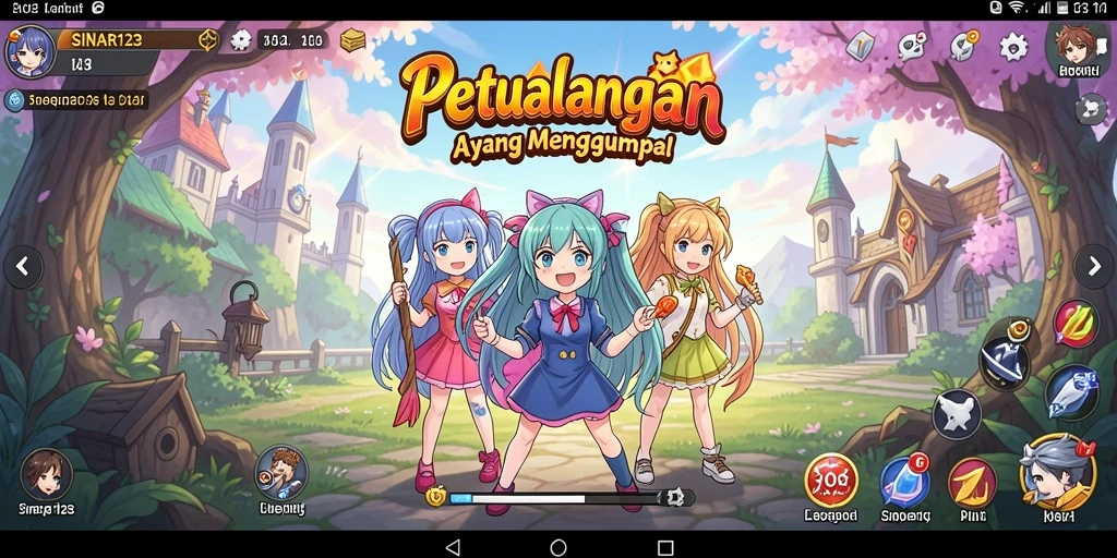 Tampilan gameplay SINAR123 yang menakjubkan dan karakter yang menonjol.