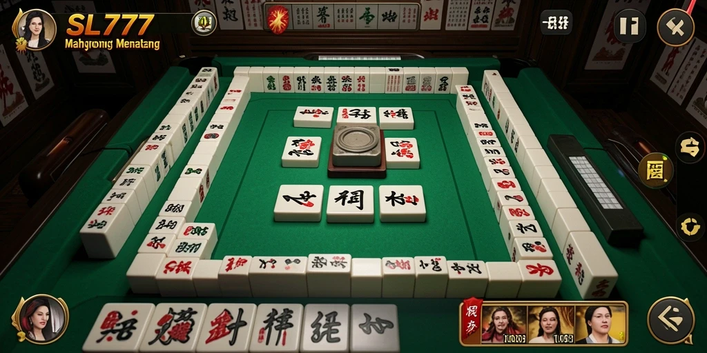 Tampilan gameplay SL777 dalam permainan Mahjong yang mendebarkan.