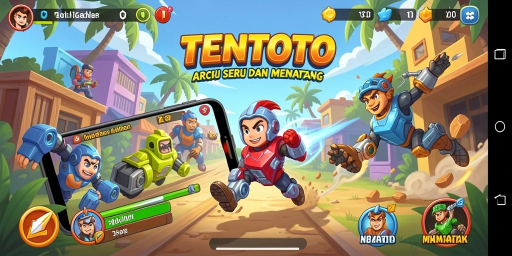 Screenshot gameplay TENTOTO yang memukau dan interaktif.