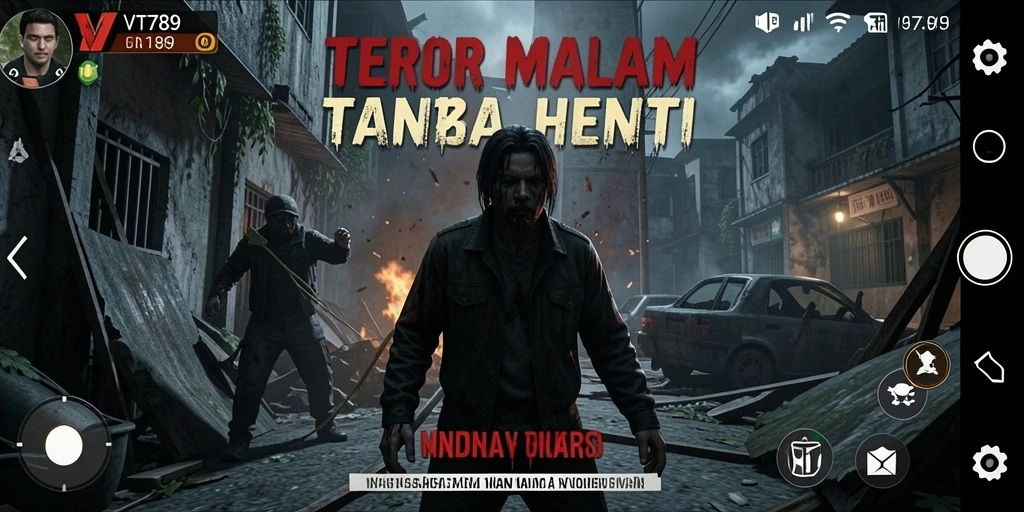 Screenshot menampilkan ketegangan gameplay VT789 dengan suasana yang mencekam.